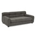 Modern Dark Gray Pet Sofa with Backrest and Armrests, Linen Fabric, 38'x14.5'x22' for Small and Medium Dogs - DTY Store