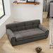 Modern Dark Gray Pet Sofa with Backrest and Armrests, Linen Fabric, 38'x14.5'x22' for Small and Medium Dogs - DTY Store