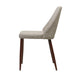 Modern Dining Chair with Wood Finish Iron Legs in Wheat Fabric Default -DTYStore