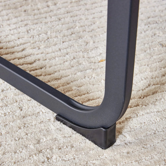 Modern Dining Chairs, Technology cloth High Back Upholstered Side Chair with C-shaped Tube Black Metal Legs for Dining Room Kitchen Vanity Club Guest Office chair (Set of 4)Brown 1162 Default -DTYStore