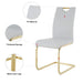 Modern Dining Chairs with Faux Leather Padded Seat Dining Living Room Chairs Upholstered Chair with gold Metal Legs Design for Kitchen, Living, Bedroom, Dining Room Side Chairs Set of 6 Default -DTYStore