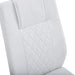 Modern Dining Chairs with Faux Leather Padded Seat and Metal Legs in White, Set of 4 Default -DTYStore