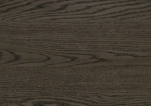 Modern Dining Table with Self-Storing Extension Leaf Brown Finish Gold Tipping Wooden Dining Furniture 1pc Default -DTYStore