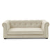 Modern Elegant Rectangle Pet Bed, Durable Elevated Dog Sofa, Beige Foam 40'*23'*14'- DTY Store