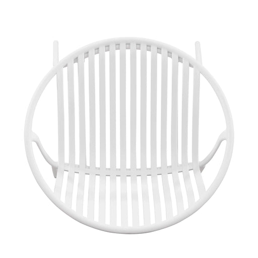 Modern Expandable Outdoor Dining Set with Stackable Chairs, White and Teak, Acacia Wood and Metal Default -DTYStore