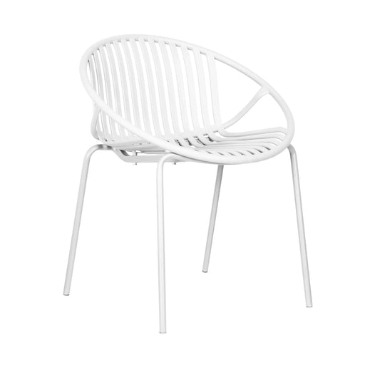 Modern Expandable Outdoor Dining Set with Stackable Chairs, White and Teak, Acacia Wood and Metal Default -DTYStore