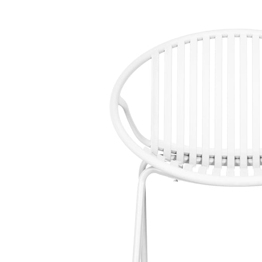 Modern Expandable Outdoor Dining Set with Stackable Chairs, White and Teak, Acacia Wood and Metal Default -DTYStore