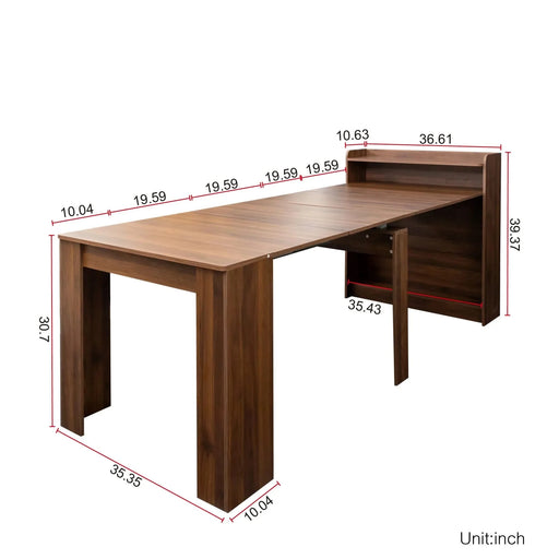 Modern Extendable Dining Table with Storage Default -DTYStore