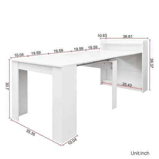 Modern Extendable Dining Table with Storage Default -DTYStore