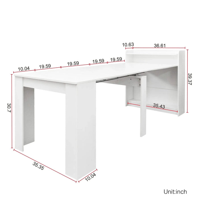 Modern Extendable Dining Table with Storage Default -DTYStore