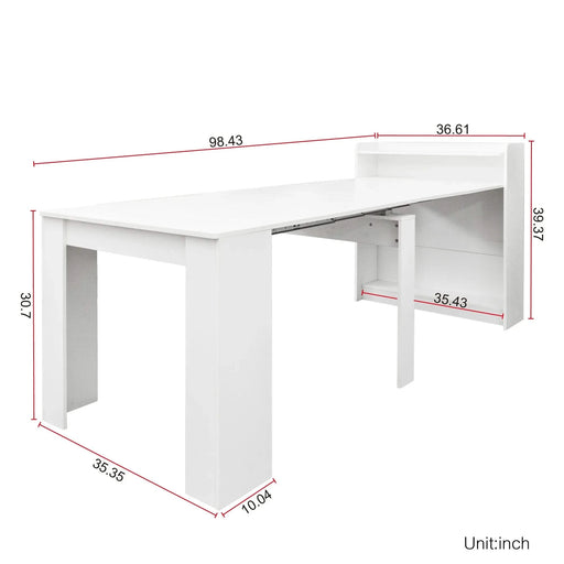 Modern Extendable Dining Table with Storage Default -DTYStore