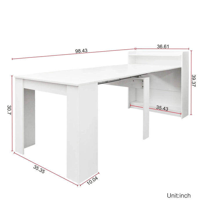 Modern Extendable Dining Table with Storage Default -DTYStore