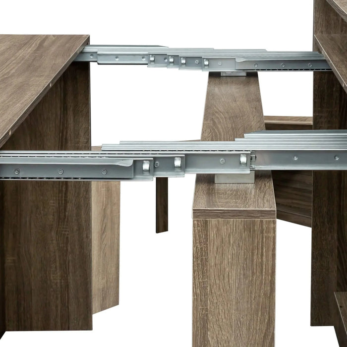Modern Extendable Dining Table with Storage Default -DTYStore