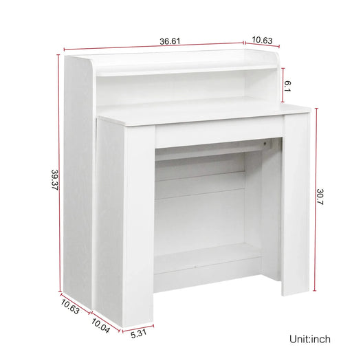 Modern Extendable Dining Table with Storage Default -DTYStore