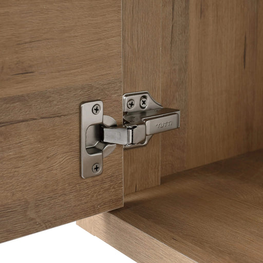 Modern Floating Bathroom Vanity Cabinet with Resin Sink, Soft Close Doors and Drawer, 48 Inch, Imitative Oak Default -DTYStore