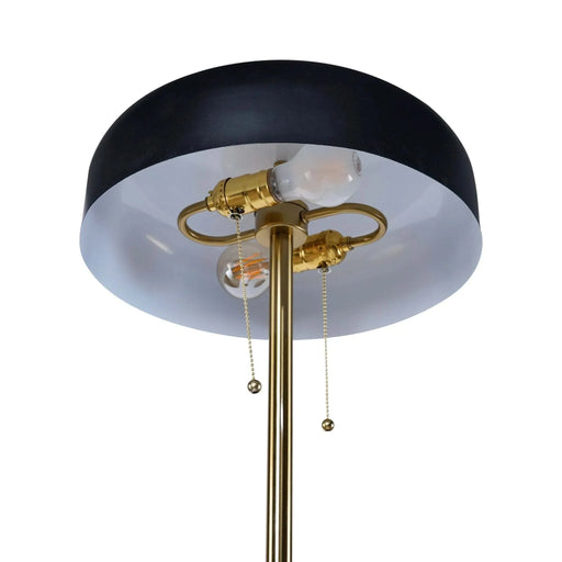 Modern Floor Lamp for Living Room Vesper Floor lamp with Black outer and White inner 110-120V Tall Corner Lamp for Bedroom & Office Lighting Default -DTYStore