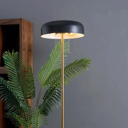 Modern Floor Lamp for Living Room Vesper Floor lamp with Black outer and White inner 110-120V Tall Corner Lamp for Bedroom & Office Lighting Default -DTYStore