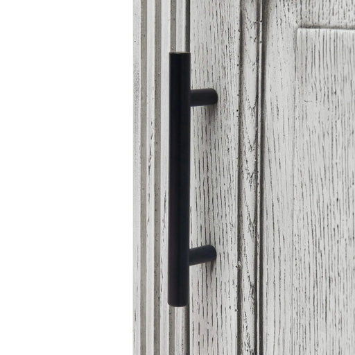 Modern Freestanding 20-Inch White Bathroom Vanity with White Ceramic Sink, Hot and Cold Faucet, 1-Door Cabinet & Open Iron Shelf, Magnesium Oxide and Iron Frame Default -DTYStore