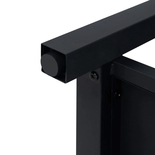 Modern Freestanding 24-Inch Walnut Bathroom Vanity with White Ceramic Sink, Hot and Cold Faucet, 2-Door Cabinet & Open Iron Shelf, Magnesium Oxide and Iron Frame Default -DTYStore