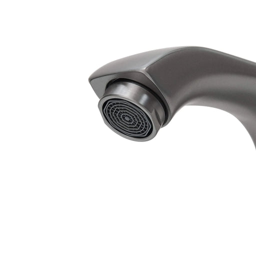 Modern Freestanding 36-Inch Bathroom Vanity with White Ceramic Sink, Hot and Cold Faucet, Storage Cabinet & Open Iron Shelf Default -DTYStore