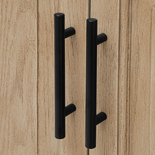 Modern Freestanding 36-Inch Bathroom Vanity with White Ceramic Sink, Hot and Cold Faucet, Storage Cabinet & Open Iron Shelf Default -DTYStore