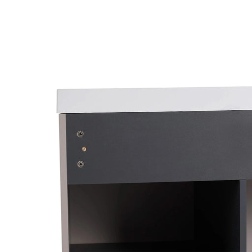 Modern Freestanding Bathroom Vanity with 3 Soft-Close Cabinet Doors in Khaki Plywood - 48 Inches, Excluding Sink Default -DTYStore