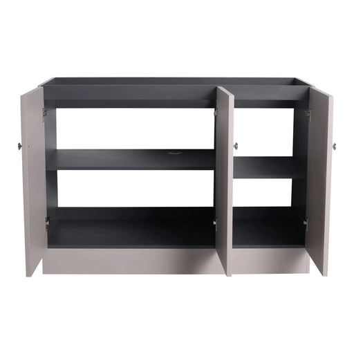 Modern Freestanding Bathroom Vanity with 3 Soft-Close Cabinet Doors in Khaki Plywood - 48 Inches, Excluding Sink Default -DTYStore