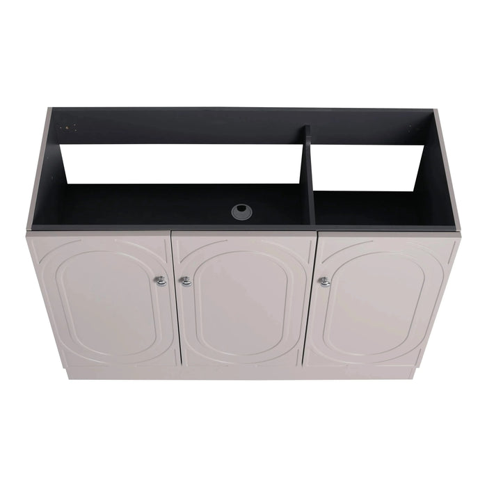Modern Freestanding Bathroom Vanity with 3 Soft-Close Cabinet Doors in Khaki Plywood - 48 Inches, Excluding Sink Default -DTYStore