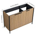 Modern Freestanding Bathroom Vanity with Adjustable Shelves in Light Coffee Plywood, 48' Default -DTYStore