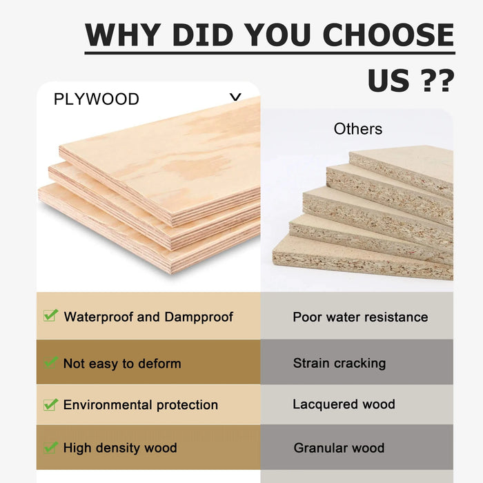 Modern Freestanding Bathroom Vanity with Resin Sink & Soft-Close Doors in Light Coffee Plywood, 48' Default -DTYStore