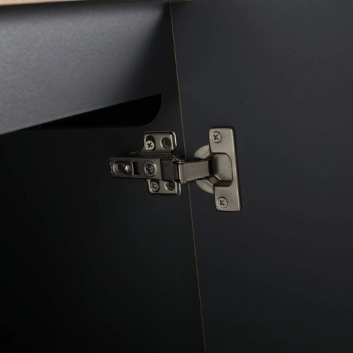 Modern Freestanding Bathroom Vanity with Resin Sink & Soft-Close Doors in Light Coffee Plywood, 48' Default -DTYStore