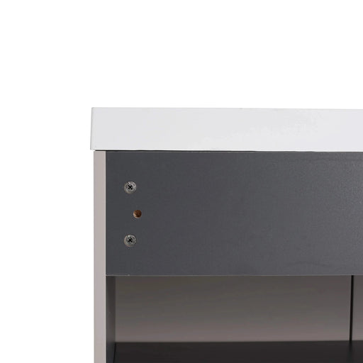 Modern Freestanding Bathroom Vanity with Soft-Close Cabinet Doors in Khaki Plywood, 36-Inch, Excluding Sink Default -DTYStore