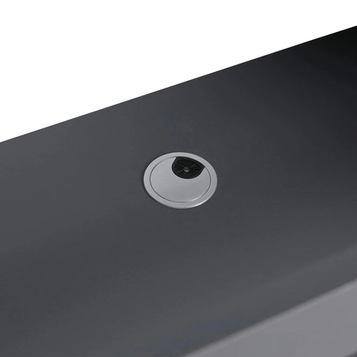 Modern Freestanding Bathroom Vanity with Soft-Close Cabinet Doors in Khaki Plywood, 36-Inch, Excluding Sink Default -DTYStore