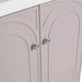 Modern Freestanding Bathroom Vanity with White Resin Sink & Soft-Close Doors in Khaki Plywood, 30 Inch Default -DTYStore