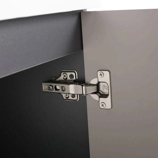 Modern Freestanding Bathroom Vanity with White Resin Sink & Soft-Close Doors in Khaki Plywood, 30 Inch Default -DTYStore