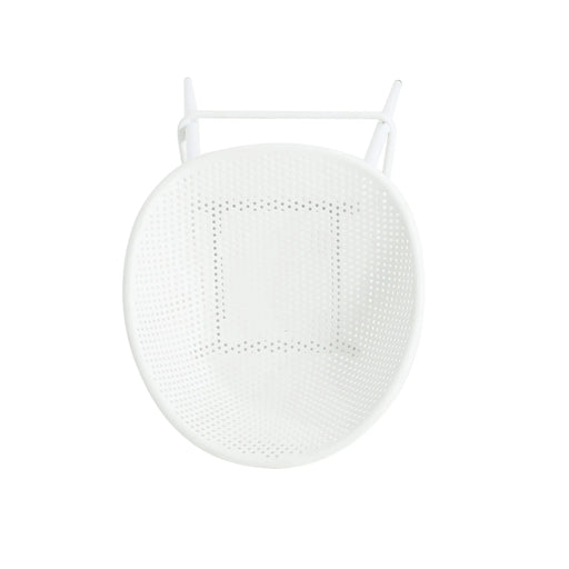 Modern Gable Outdoor Barstool Set of 2 with Weather-Resistant Plastic and Iron in White Default -DTYStore