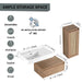 Modern Imitative Oak 30-Inch Wall-Mounted Bathroom Vanity with Resin Sink and Side Cabinet Default -DTYStore