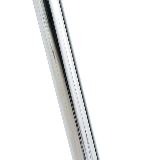 Modern Kitchen Glass dining table 51' Rectangular Tempered Glass Table top,Clear Dining Table Metal Legs, Chrome legs(set of 1) Default -DTYStore