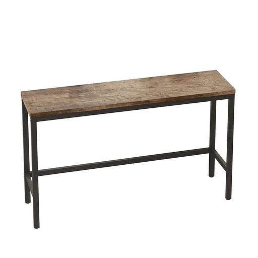 Modern Long Dining Table Set with 3 Stools, Easy Assembly, Natural Finish, MDF and Metal Construction Default -DTYStore