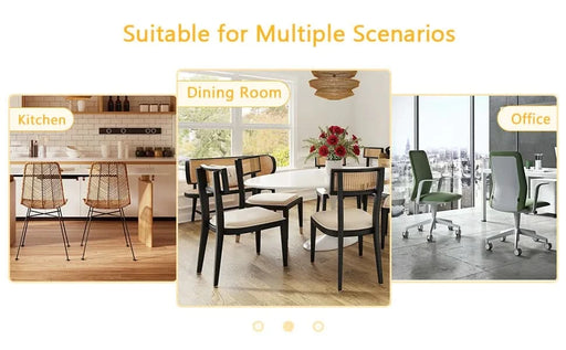 Modern Luxurious Round Tempered Glass Dining Table with Gold 7-Shaped Metal Legs,suitable for family meals, office conferences, or as a casual coffee table for various occasions.47.3*47.3*29.5 Default -DTYStore