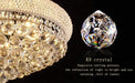 Modern Luxury K9 Crystal French Empire Chandelier Ceiling Light for Dining Room Bedroom 18.90 in Chrome -DTYStore