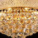 Modern Luxury K9 Crystal French Empire Chandelier Ceiling Light for Dining Room Bedroom 18.90 in Gold -DTYStore