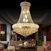 Modern Luxury K9 Crystal French Empire Chandelier Ceiling Light for Dining Room Bedroom 22.05 in Chrome -DTYStore