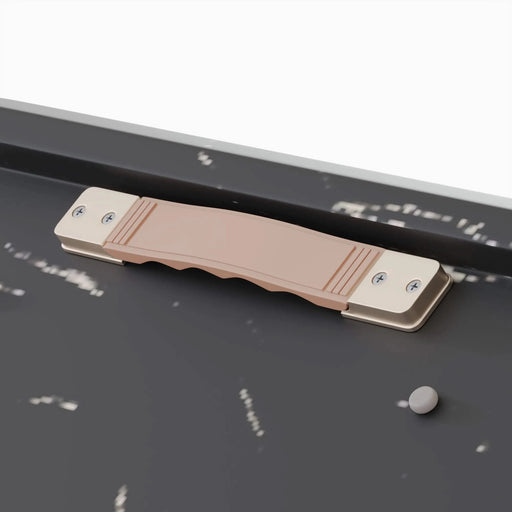 Modern Mid-Century Extendable Black Dining Table with Metal X Shape Legs, MDF Top, 62.4 to 78.15 inches Default -DTYStore