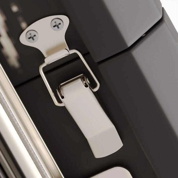 Modern Mid-Century Extendable Black Dining Table with Metal X Shape Legs, MDF Top, 62.4 to 78.15 inches Default -DTYStore