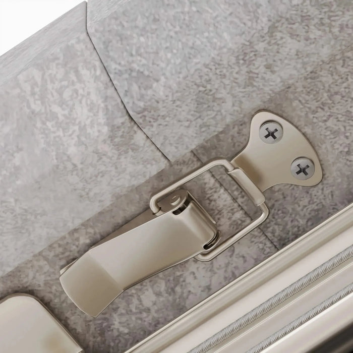 Modern Mid-Century Grey Dining Table Set with Extendable Design and Black Metal X Shape Legs Default -DTYStore