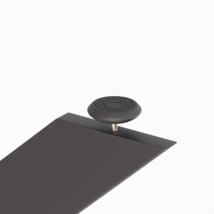 Modern Mid-Century Grey Dining Table Set with Extendable Design and Black Metal X Shape Legs Default -DTYStore