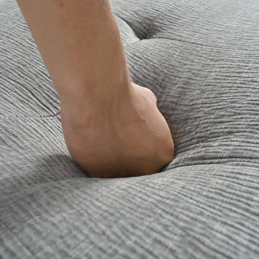 Modern Minimalist L-Shaped Modular Sofa Set Light Gray Chenille 112.2*74' Default -DTYStore