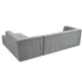 Modern Minimalist L-Shaped Modular Sofa Set Light Gray Chenille 112.2*74' Default -DTYStore