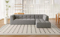 Modern Minimalist L-Shaped Modular Sofa Set Light Gray Chenille 112.2*74' Default -DTYStore